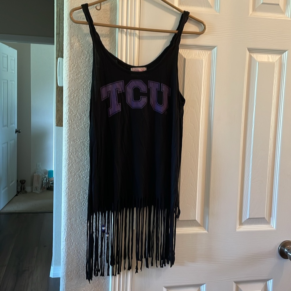 TCU black tank top by Stadium Chic S
